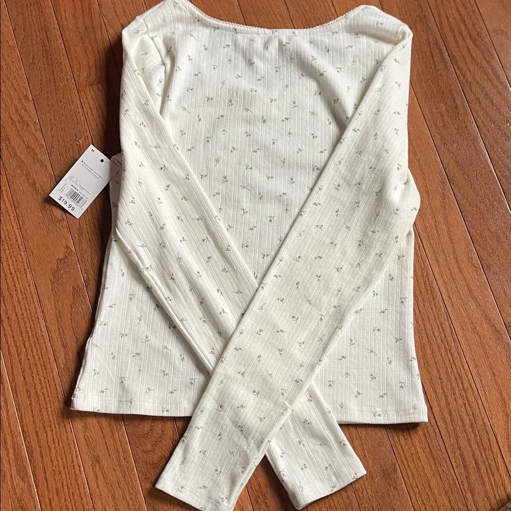 Cream Long Sleeve Top - Picture 3 of 3